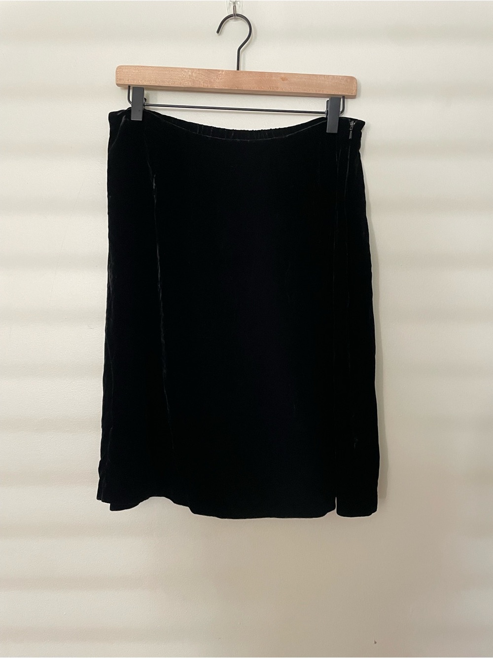 Carole Little Black Velvet Pencil Skirt